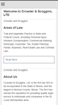 Mobile Screenshot of crowderscoggins.com